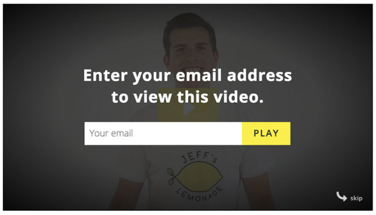 require the user to input their email