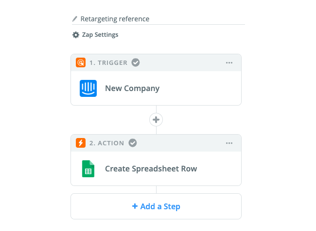 create a Zap with Intercom and Google Sheets