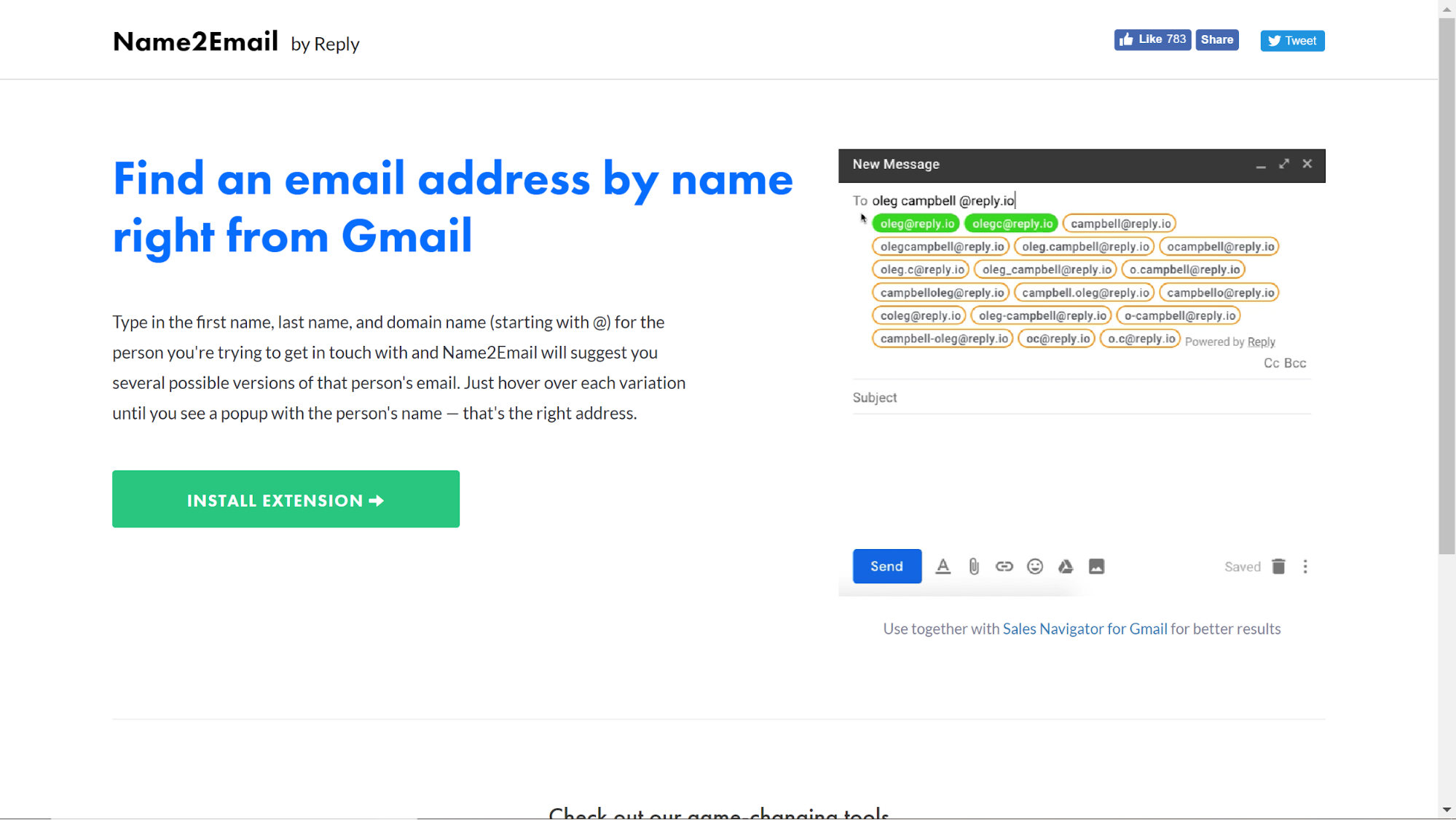 Find and validate email addresses