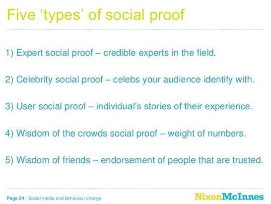 5 types of social proof