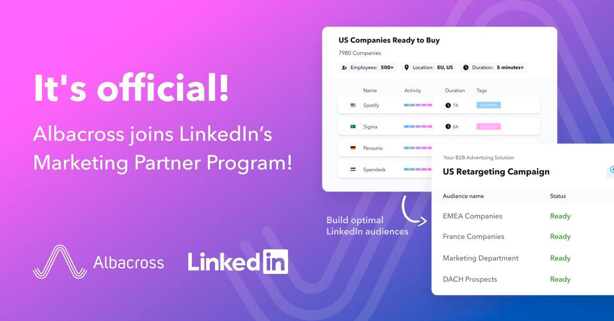 Albacross Joins the LinkedIn Marketing Partner Program